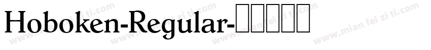 Hoboken-Regular字体转换