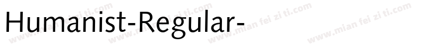 Humanist-Regular字体转换