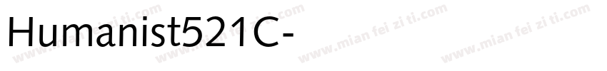 Humanist521C字体转换