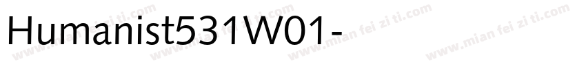 Humanist531W01字体转换
