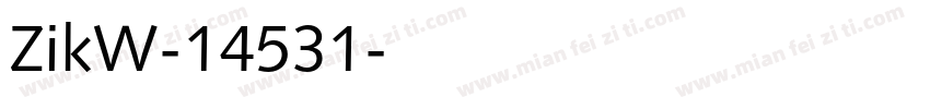 ZikW-14531字体转换