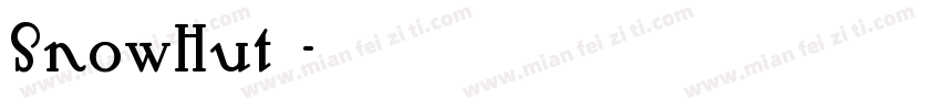 SnowHut字体字体转换