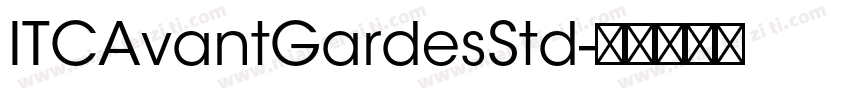 ITCAvantGardesStd字体转换