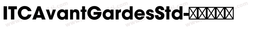 ITCAvantGardesStd字体转换