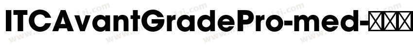 ITCAvantGradePro-med字体转换