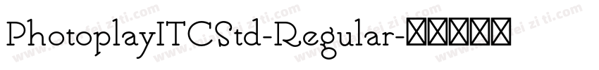 PhotoplayITCStd-Regular字体转换