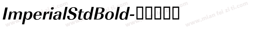ImperialStdBold字体转换