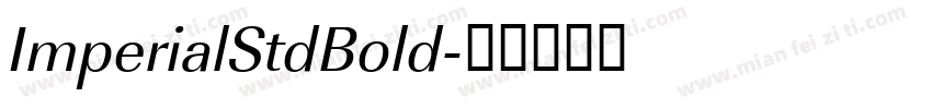 ImperialStdBold字体转换