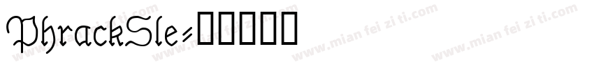 PhrackSle字体转换