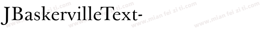 JBaskervilleText字体转换