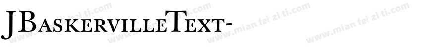 JBaskervilleText字体转换