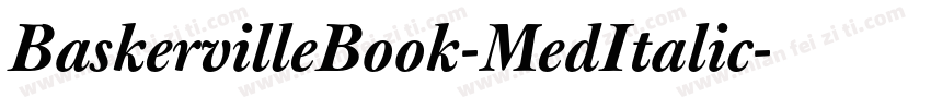 BaskervilleBook-MedItalic字体转换