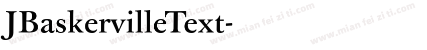 JBaskervilleText字体转换