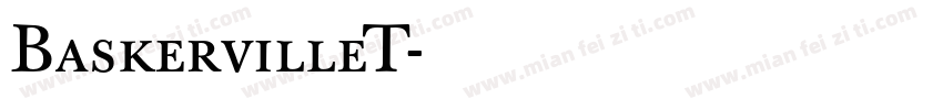 BaskervilleT字体转换