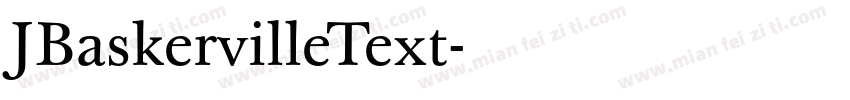 JBaskervilleText字体转换