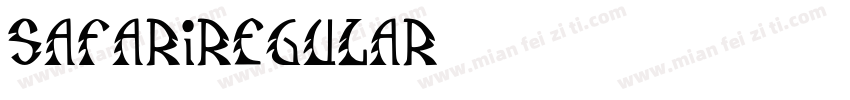 SafariRegular字体转换