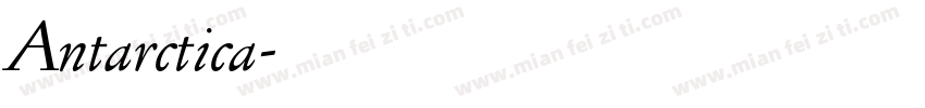 Antarctica字体转换