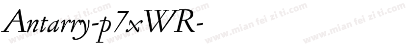 Antarry-p7xWR字体转换