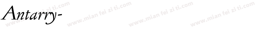 Antarry字体转换