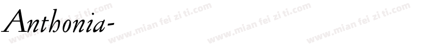 Anthonia字体转换