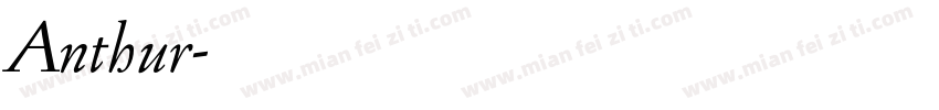 Anthur字体转换