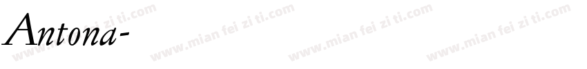 Antona字体转换