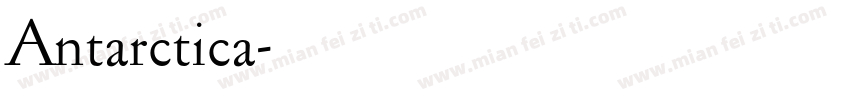 Antarctica字体转换
