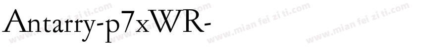 Antarry-p7xWR字体转换