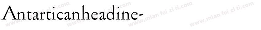 Antarticanheadine字体转换