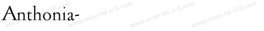 Anthonia字体转换