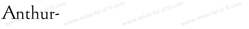 Anthur字体转换