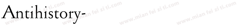 Antihistory字体转换
