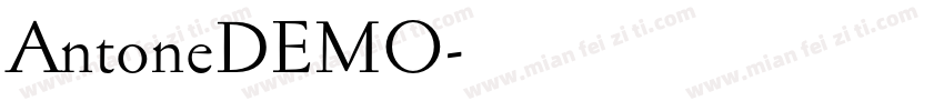 AntoneDEMO字体转换