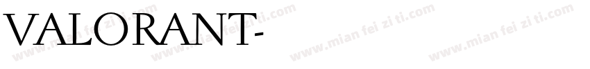 VALORANT字体转换