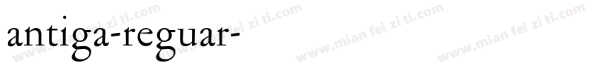 antiga-reguar字体转换
