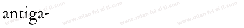 antiga字体转换