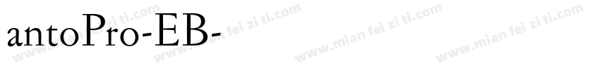 antoPro-EB字体转换