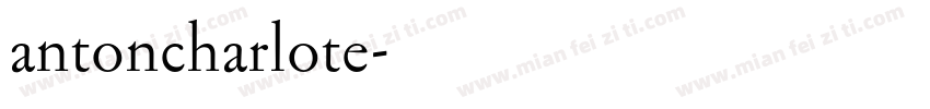 antoncharlote字体转换