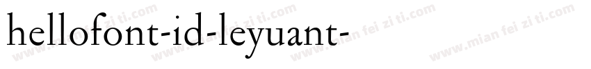 hellofont-id-leyuant字体转换