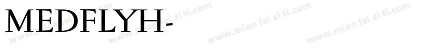 MEDFLYH字体转换