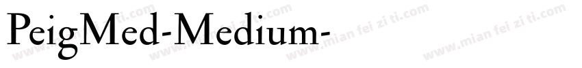 PeigMed-Medium字体转换