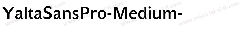 YaltaSansPro-Medium字体转换