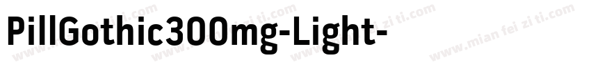 PillGothic300mg-Light字体转换