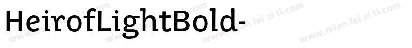 HeirofLightBold字体转换