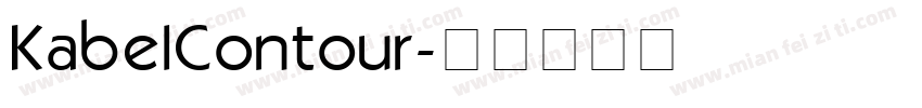 KabelContour字体转换