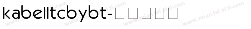 kabelltcbybt字体转换