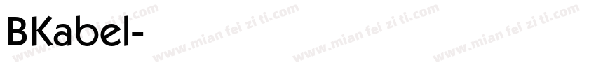 BKabel字体转换