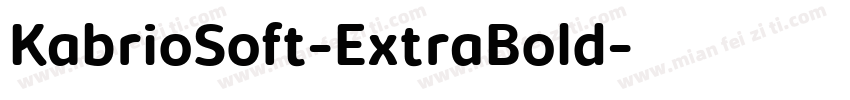 KabrioSoft-ExtraBold字体转换