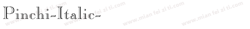 Pinchi-Italic字体转换