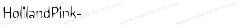 HolilandPink字体转换